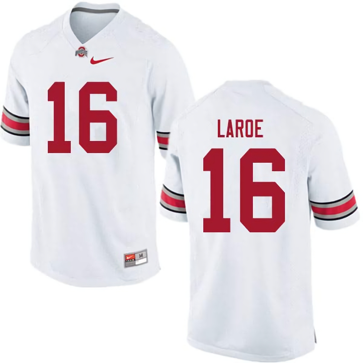 Jagger LaRoe Ohio State Buckeyes Men's NCAA #16 Nike White College Stitched Football Jersey ORN2156YD